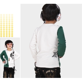Boys' Cotton Long Sleeve Round Neck T-Shirts (bb3)