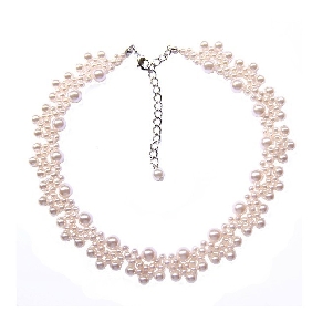 Woman Korea Multi-layer Pearl Diamond Clavicle Necklace