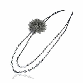 Korea Pearl Flowers Multilayer Sweater Necklace Women's Long Necklace