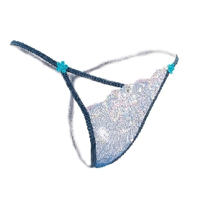 Women's Panties Court Embroidery Sexy Low-waist Lace G-string