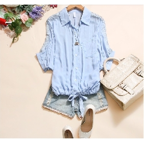 Korean Lace Loose Blouses Bat Sleeve Tops