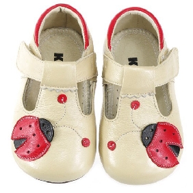 Girl Genuine Leather Soft Soles Cartoon Baby Dress Shoes