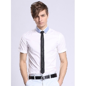 Short Sleeve Korea Fashion Leisure White Shirts for Men