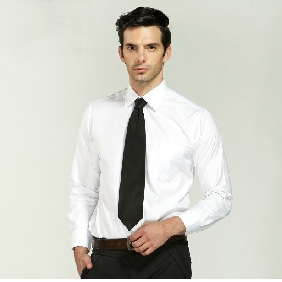 Slim Long Sleeve Cotton White Shirts for Men