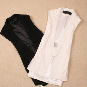 Chiffon Splicing OL Waistcoats for Women