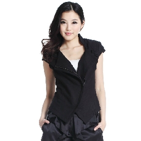 Flax Sleeveless Slim Waistcoats for Women