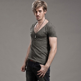 Slim Short Sleeve Men's Korean Style Clothing Sweaters