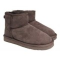 Flat Bottom Wool & PVC With Vertical Stripes Men's Snow Boots