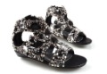Ladies Diamond Beads Flat-bottom Sandals