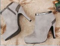 Women's Fashionable Suede High-heels Ankle Boots