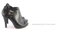Women's Genuine Leather High Heeled Zipper Buckle Ankle Boots