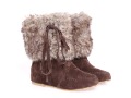 Ladies' Flat Winter Ankle Boots with Fur
