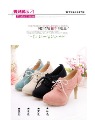 Lady PU Leather Lace Up Heel Knee Ankle Boots