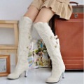 Women's Fashion High Top Wellingtons Rubber Snow Ankle Boots