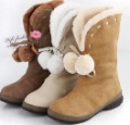 New Fashion Women's Turnover Half Knee Warm Ankle Boots