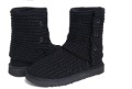 Black Sheepskin Lady Winter Australia Tall Canister Boots