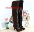 Sex Women Fashion Lace Up Knee Thigh High Over the Knee Boots
