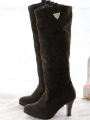 Elegent Knee Boot Matte Leather Lady Boot
