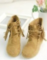 Fashion Lady Boot with Flat Heels Boot with Edging Flannelet Face