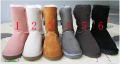 Flat Bottom Wool & PVC With A Button Snow Boots