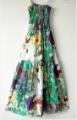 Green With Spaghetti Straps Chiffon & Ruffles Dresses