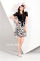 Short Sleeve With Bow Beaded Tulle Skirts