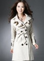 Long Sleeve Double-breasted Women's Trench Coats Windbreak