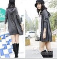 Women's Korean Slim Long Sleeve Hooded Knit Cardigan
