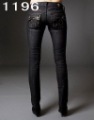 Lady Washed Breathable Beading Don't Fade Slim Jeans