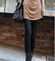 Korean Black Breathable Carry Buttock Low Waist Designs Slim Tight Jeans