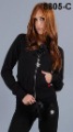 Black Organic Cotton Women's Leisure Sportswear