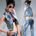 Women's Denim Slim Korean Fashion Cowboy Waistcoats