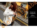 Women's White Letters Cotton Zipper-Up Pocket Casual Hoodies