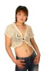 Knitted Cotton Short Sleeve V Neck Women's Tank Tops