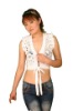 Knitted Short Sleeve Cotton V Neck Summe Single Color Women Tank Tops
