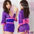 One Size Purple Stamp Short Women Clothing