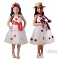Spaghetti Straps With Ribbons Tulle & Bow Baby Dresses