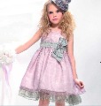 Sleeveless Sashes Zipper Bowknot Girl Princess Skirt