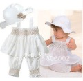 White Sleeveless With Straps Baby Skirts