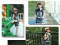 Blue Sleeveless Nylon & Polyester Baby Skirts