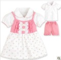 Short Sleeve Cotton Summer Baby Princess Skirt Girl Clothing