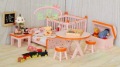 Classical Orange Wooden Baby Furniture