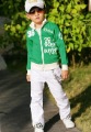Zipper Shaft Collar Leisure Letters of Simple Male Coat