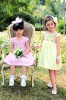 Girls' Anti-Shrink Anti-Wrinkle Breathable Eco-Friendly Cotton Short Knee Level Summer Dress