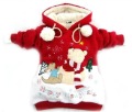 Cute Teddy Bear Hoodie Long Top Pullover Children's Red Coat