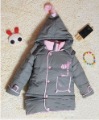 Children's Long Sleeve Worsted Embroidered Button Up Coats
