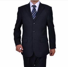 Men's Dark Blue Slim-type Suits