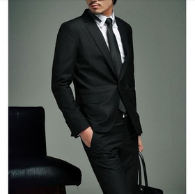 Men's Slim Fit Skinny Casual One Button Narrow Collar Suit