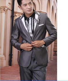 Men's Business Casual Slim Groom Suits