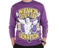 Purple John Cena Cenation Its Thick Long-sleeved T-shirt